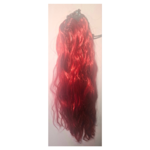 Wavy Bright Red Ponytail